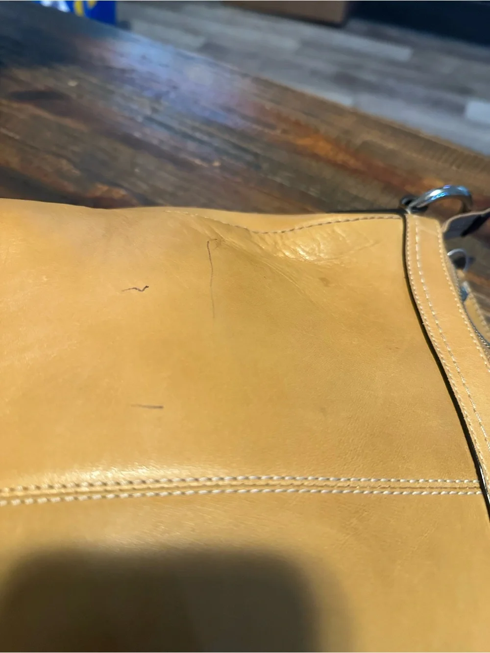 Vintage Coach Ergo Belted Hobo Camel Leather Shoulder Bag 2007